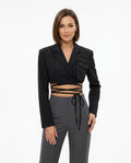 Heidi-Outlet - Manav | Cropped Wrap Blazer Women