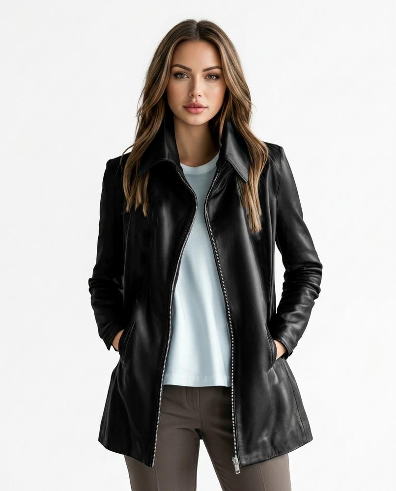 Heidi-Outlet - Nenav | Zippered Mid-Length Jacket Women