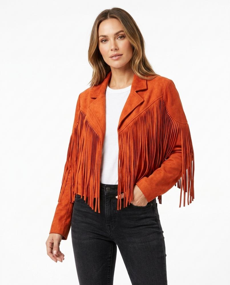 Heidi-Outlet - Yoran | Fringed Open-Front Jacket Women