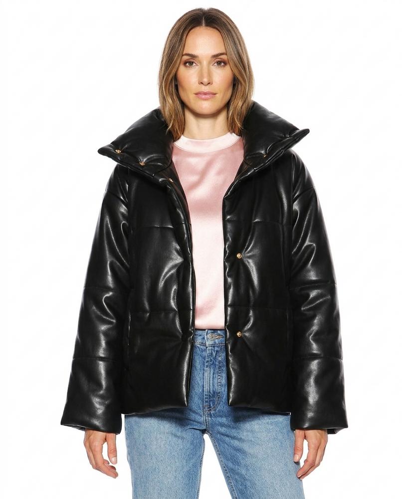 Heidi-Outlet - Casin | Faux-Leather Quilted Jacket Women
