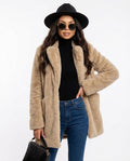 Heidi-Outlet - Nivan | Plush Open-Front Coat Women
