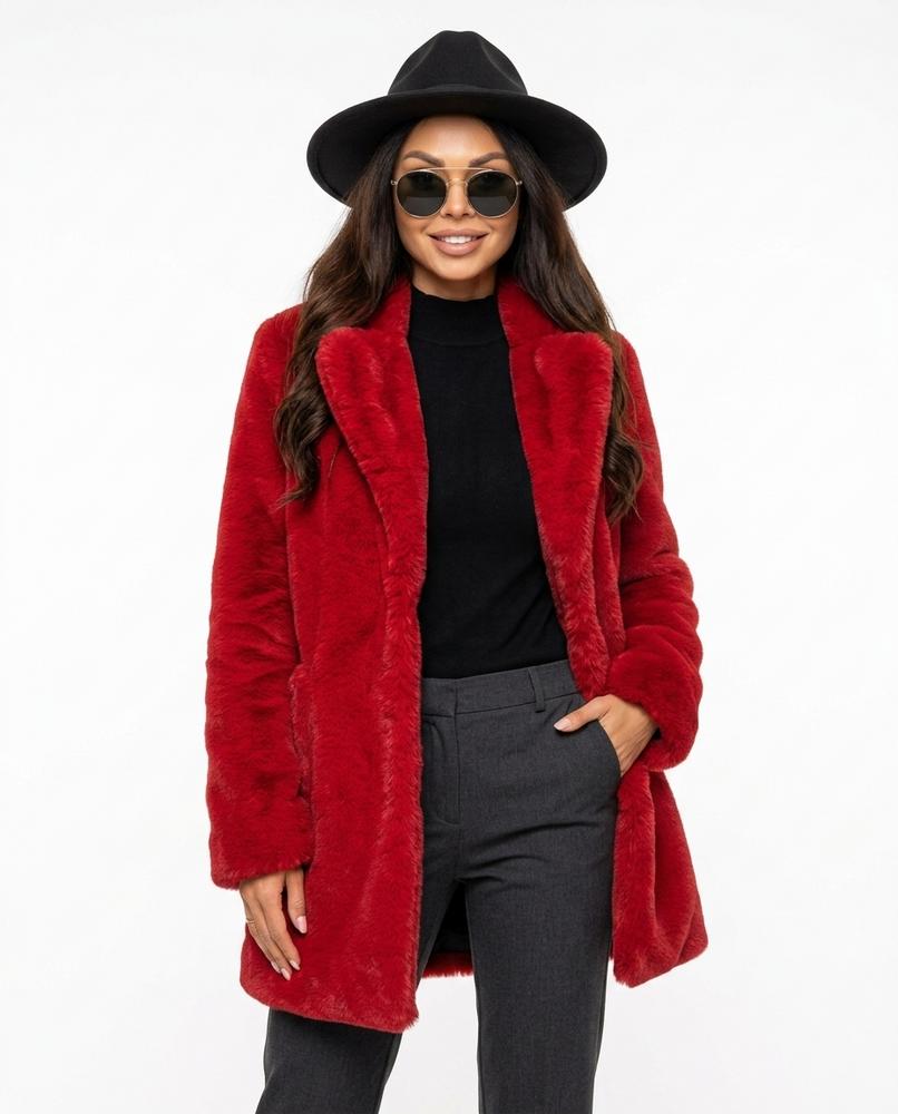 Heidi-Outlet - Nivan | Plush Open-Front Coat Women