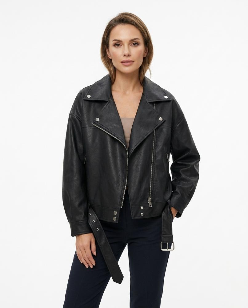 Heidi-Outlet - Tilor | Asymmetrical Belted Leather Jacket Women