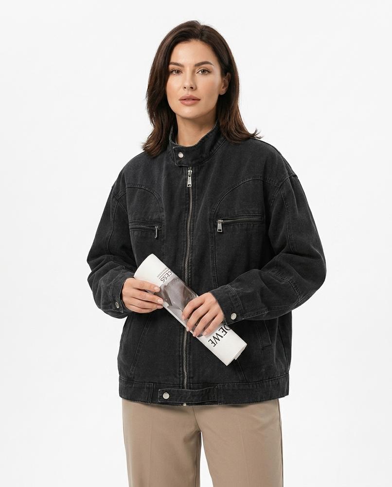 Heidi-Outlet - Lytal | Washed Zip-Up Denim Jacket Unisex
