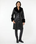 Heidi-Outlet - Miron | Faux-Fur Trimmed Button-Front Coat Women