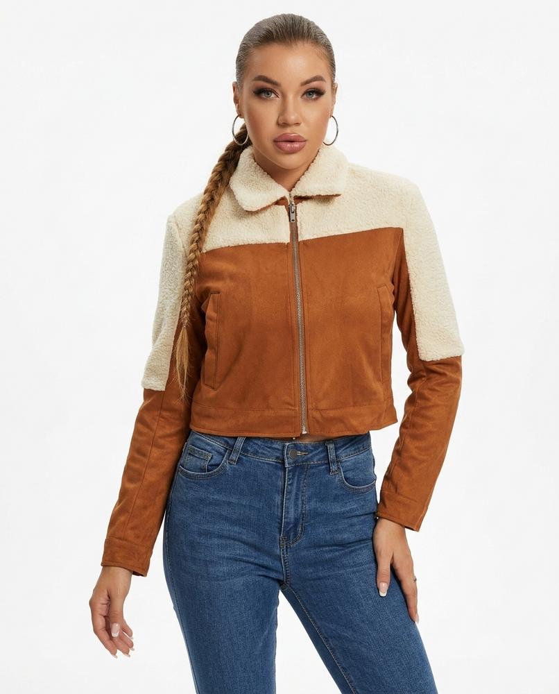 Heidi-Outlet - Kakar | Color-Block Cropped Jacket Women