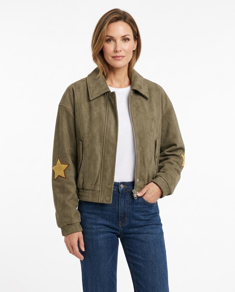 Heidi-Outlet - Lyren | Suede-Look Zip-Up Jacket Women
