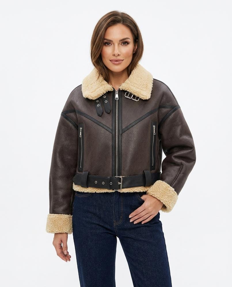 Heidi-Outlet - Kehal | Shearling-Lined Belted Jacket Women