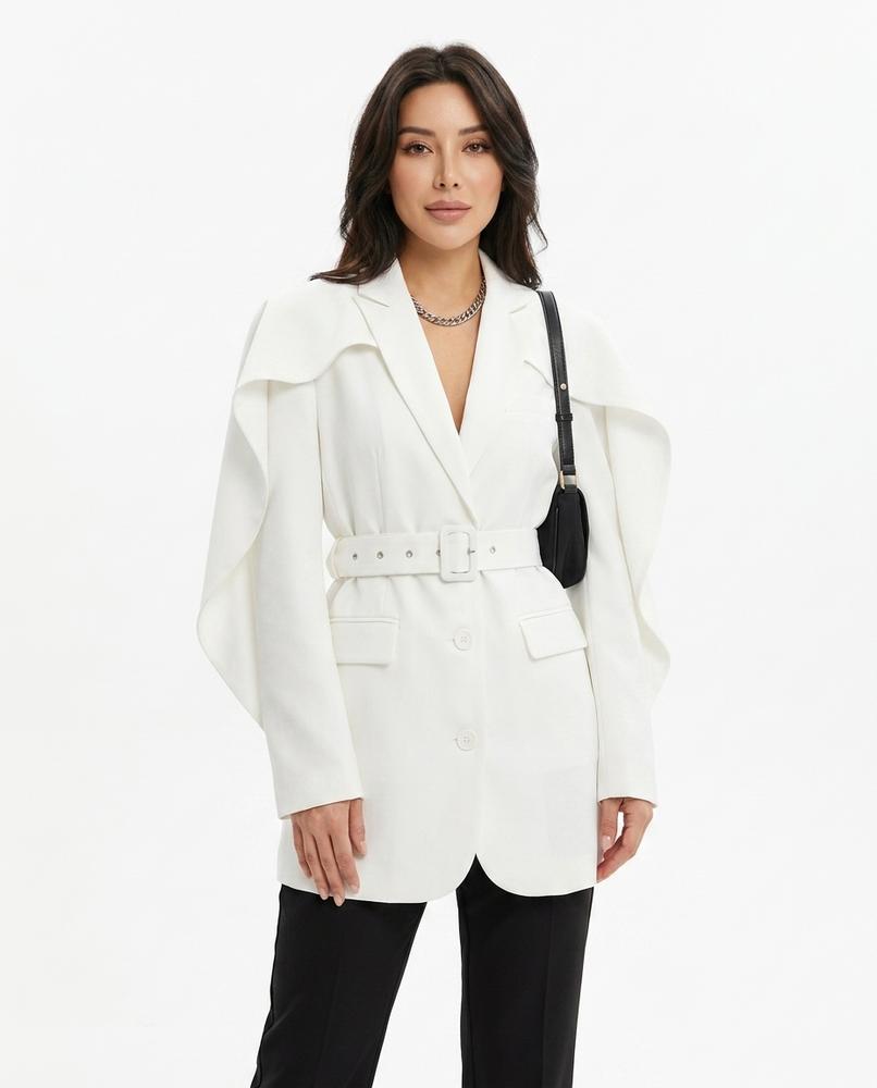 Heidi-Outlet - Cadan | Satin Caped Blazer Women