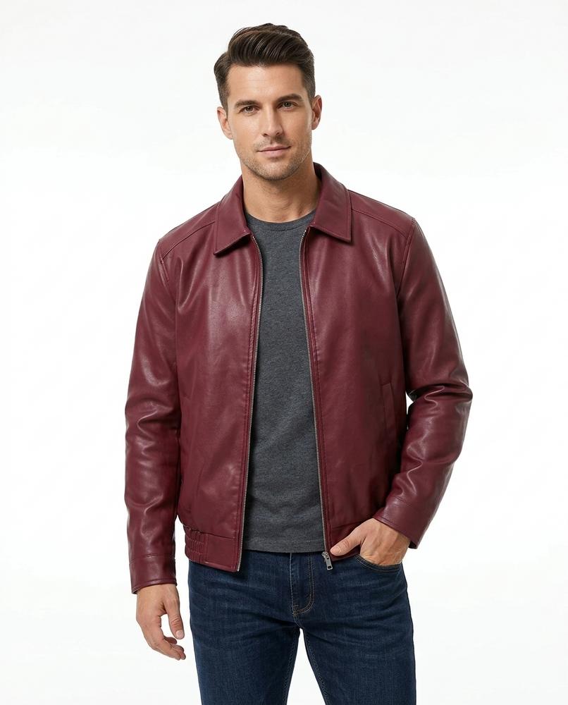 Heidi-Outlet - Colev | Oversized Zip-Up Leather Jacket Women