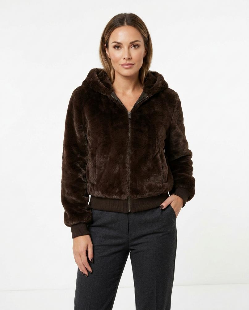 Heidi-Outlet - Vevar | Faux Fur Hooded Jacket Women