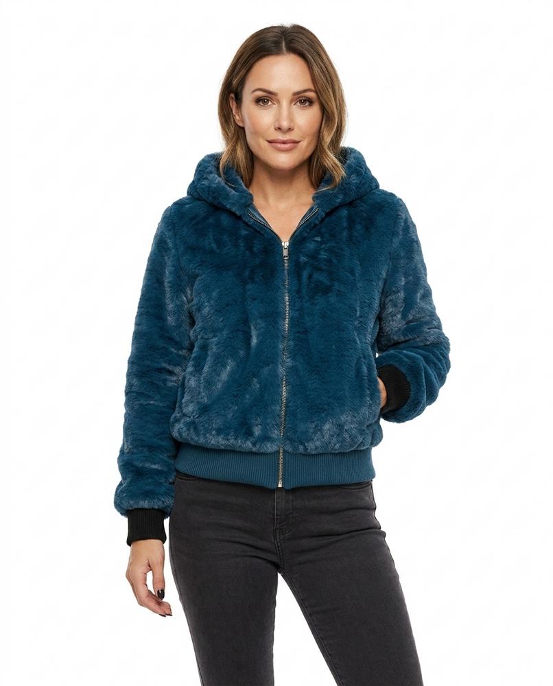 Heidi-Outlet - Vevar | Faux Fur Hooded Jacket Women