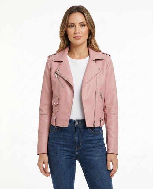 Heidi-Outlet - Alnal | Asymmetrical Tailored Leather Jacket Women