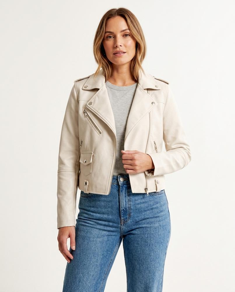 Heidi-Outlet - Alnal | Asymmetrical Tailored Leather Jacket Women