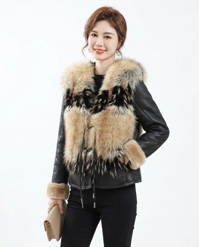 Heidi-Outlet - Sedan | Fur-Trimmed Cropped Jacket Women