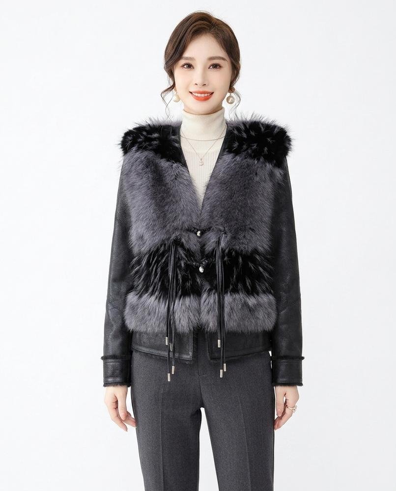 Heidi-Outlet - Sedan | Fur-Trimmed Cropped Jacket Women