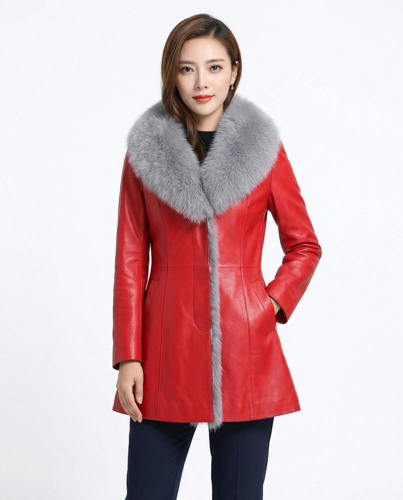 Heidi-Outlet - Ranal | Fur-Trimmed Fitted Coat Women