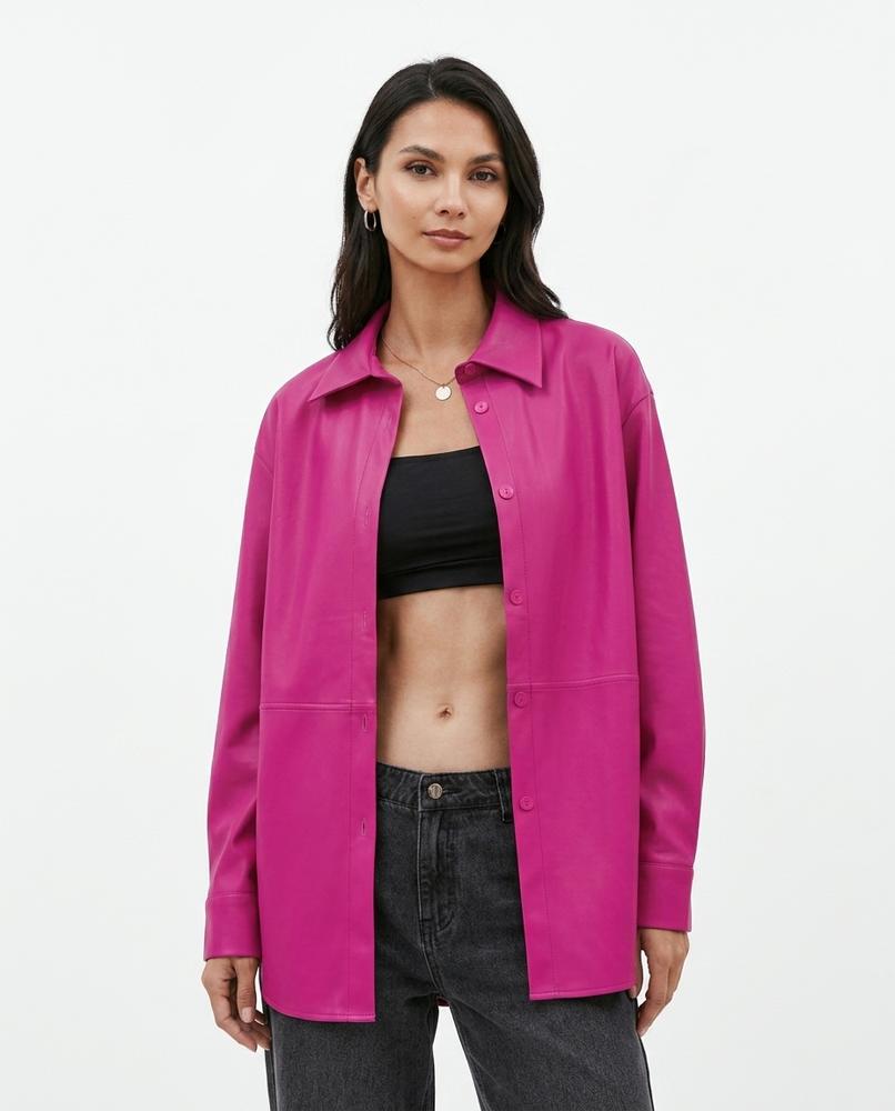 Heidi-Outlet - Seven | Faux Leather Oversized Jacket Women