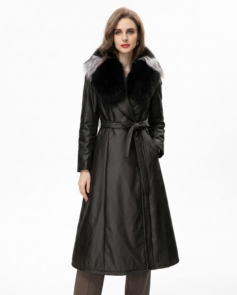Heidi-Outlet - Cozan | Fur-Collar Belted Coat Women