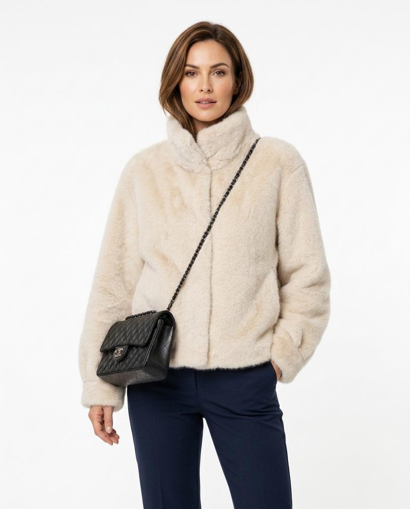 Heidi-Outlet - Kemer | Faux-Fur High-Collar Jacket Women