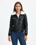 Heidi-Outlet - Seren | Lined Faux Leather Jacket Women