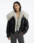 Heidi-Outlet - Kelev | Faux-Leather Shearling-Trimmed Jacket Women