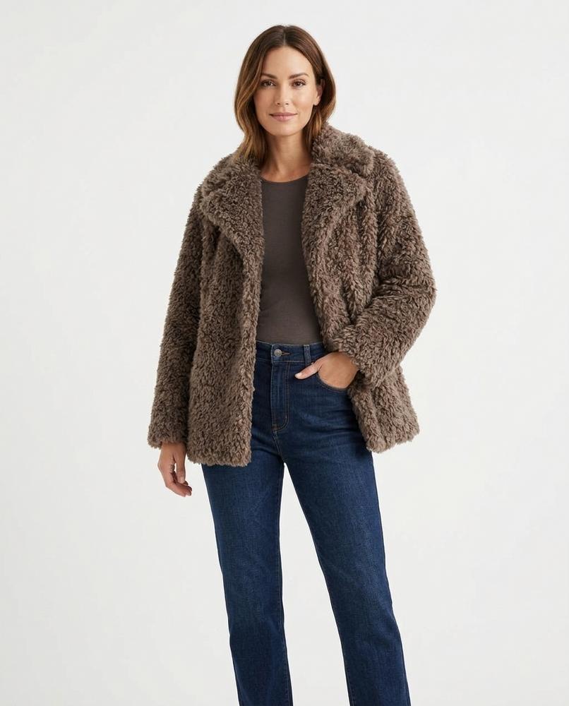 Heidi-Outlet - Vinal | Faux-Fur Notched-Collar Jacket Women