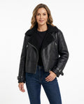 Heidi-Outlet - Alsil | Shearling-Lined Asymmetrical Jacket Women
