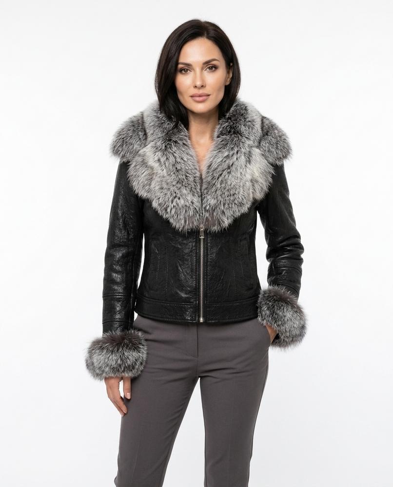 Heidi-Outlet - Nisol | Fur-Trimmed Fitted Jacket Women