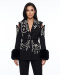 Heidi-Outlet - Nemon | Embellished Cut-Out Blazer Women