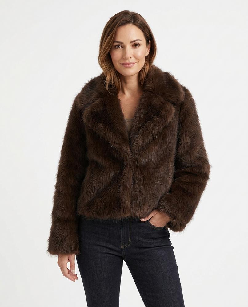 Heidi-Outlet - Yoram | Faux Fur Cropped Jacket Women