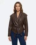 Heidi-Outlet - Vimor | Faux-Leather Belted Jacket Women