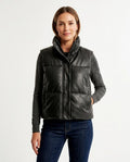 Heidi-Outlet - Nitir | Padded Faux Leather Vest Women