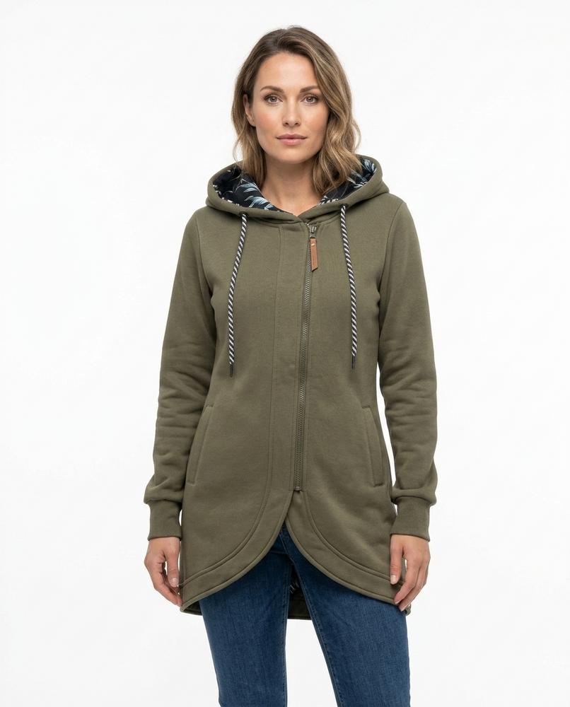 Heidi-Outlet - Tasil | Zip-Up Asymmetrical Hoodie Women