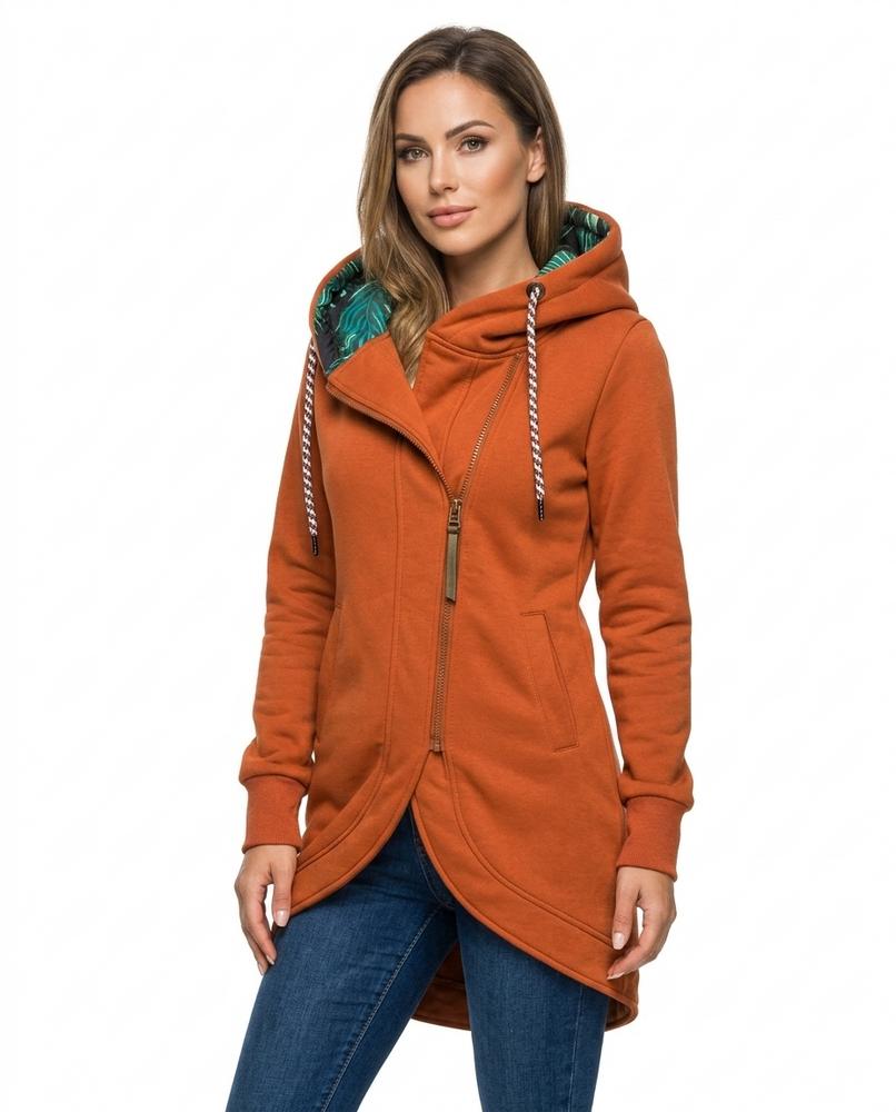 Heidi-Outlet - Tasil | Zip-Up Asymmetrical Hoodie Women
