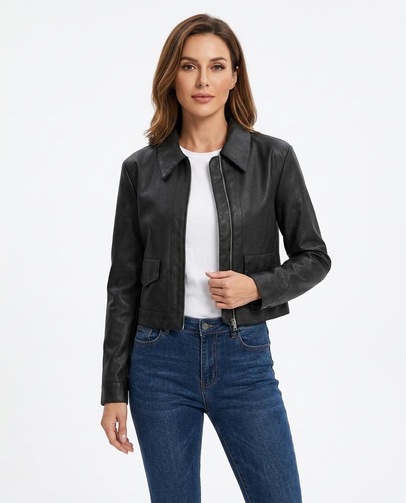 Heidi-Outlet - Zaren | Suede-Look Cropped Jacket Women