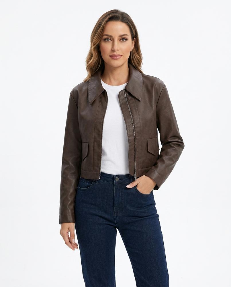 Heidi-Outlet - Zaren | Suede-Look Cropped Jacket Women
