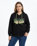 Heidi-Outlet - Alsol | Zip-Up Graphic Hoodie Women