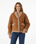 Heidi-Outlet - Vazan | Shearling-Lined Button-Up Jacket Women