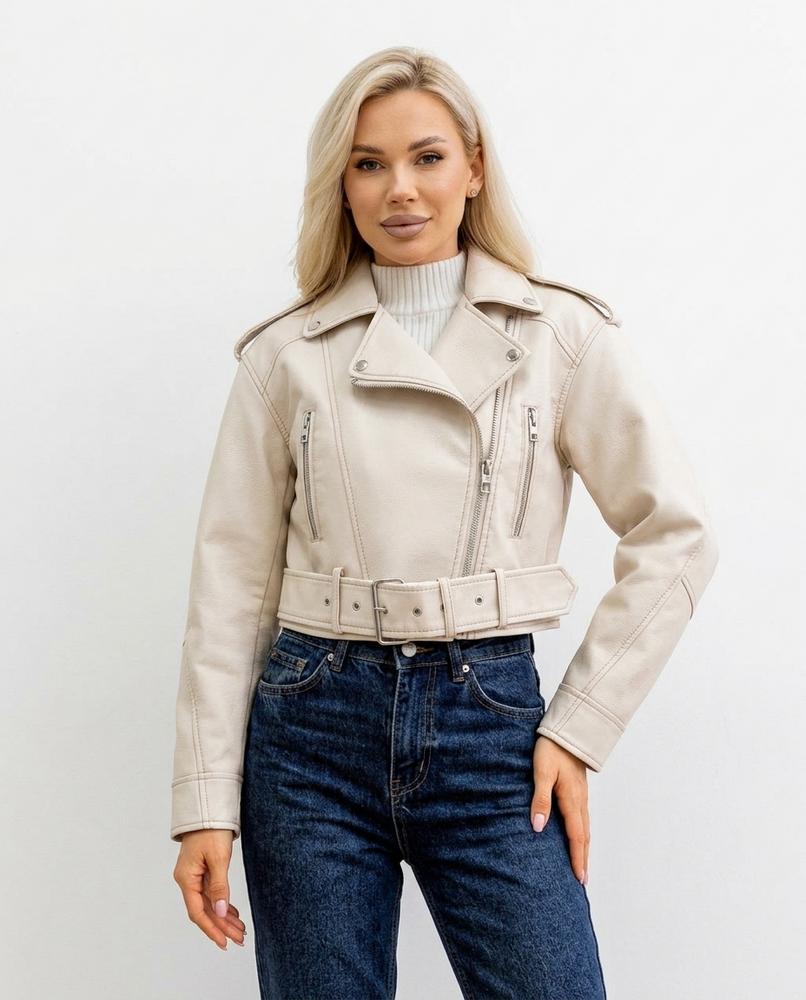 Heidi-Outlet - Rolor | Belted Asymmetrical Leather Jacket Women