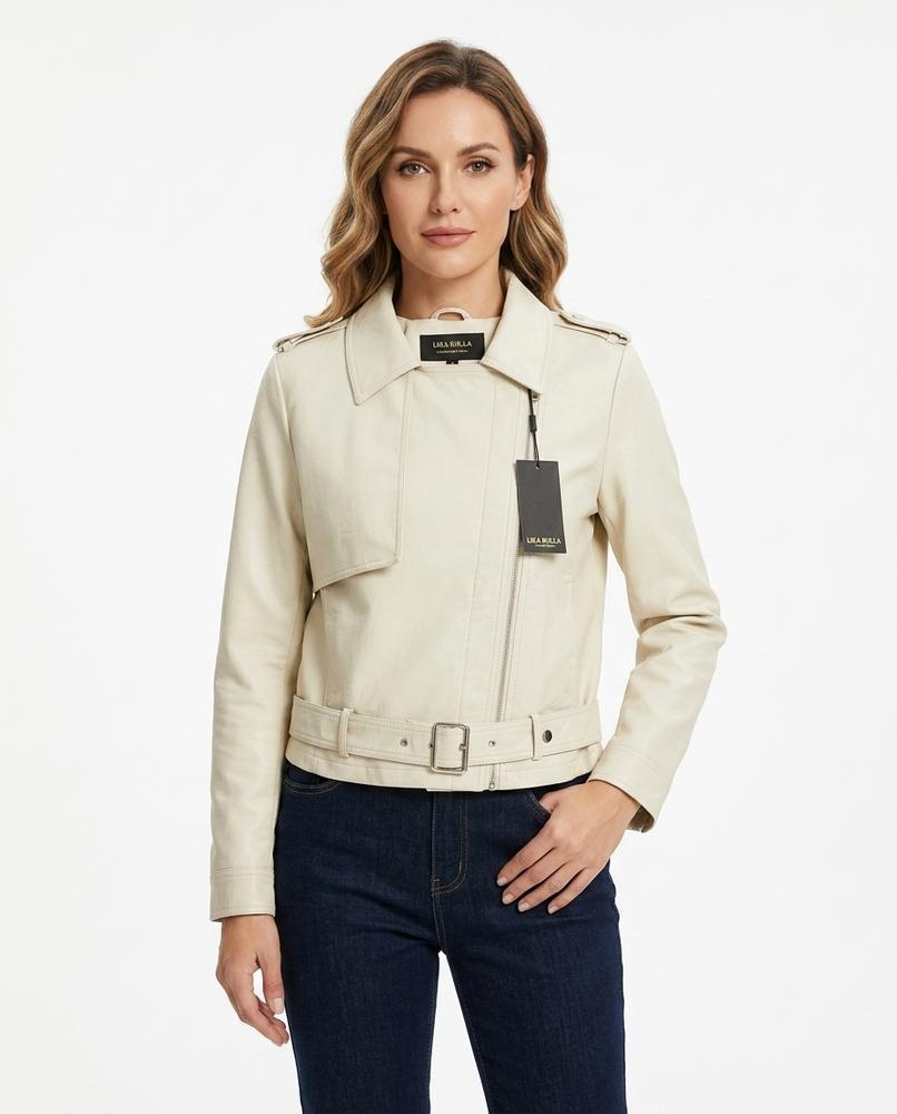 Heidi-Outlet - Allar | Faux-Leather Cropped Leather Jacket Women
