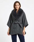Heidi-Outlet - Cokar | Belted Faux Fur-Trimmed Coat Women