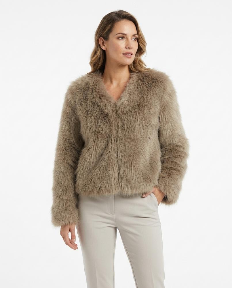 Heidi-Outlet - Camar | Plush Collarless Jacket Women