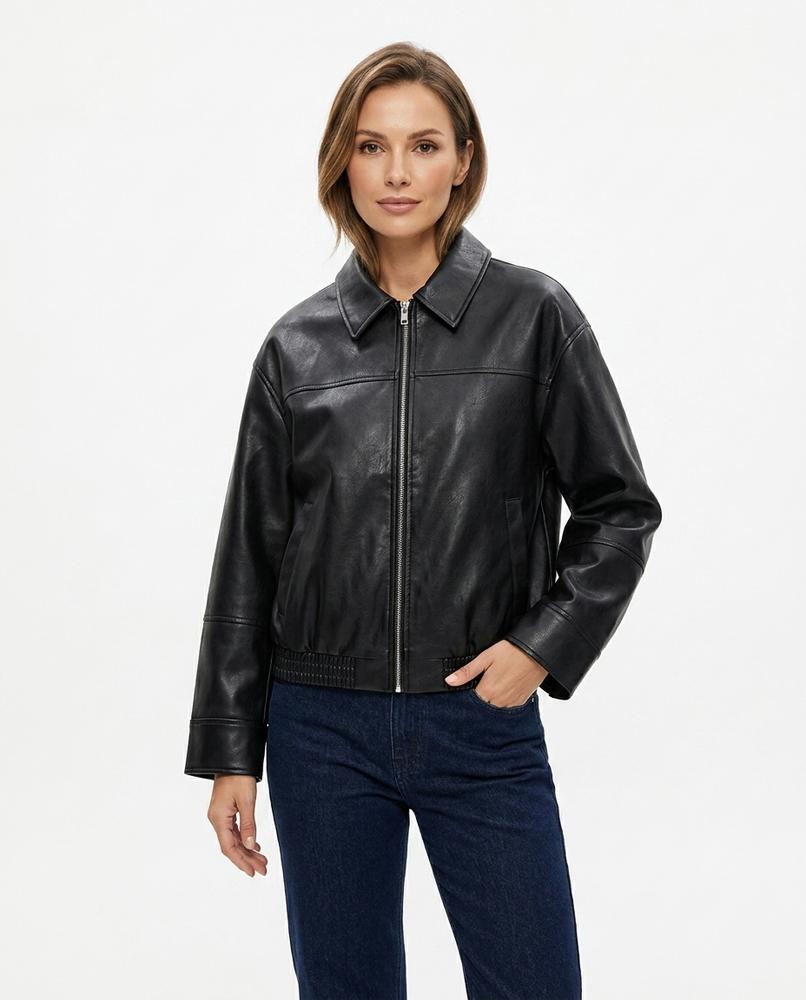 Heidi-Outlet - Zarev | Zip-Up Faux-Leather Jacket Women