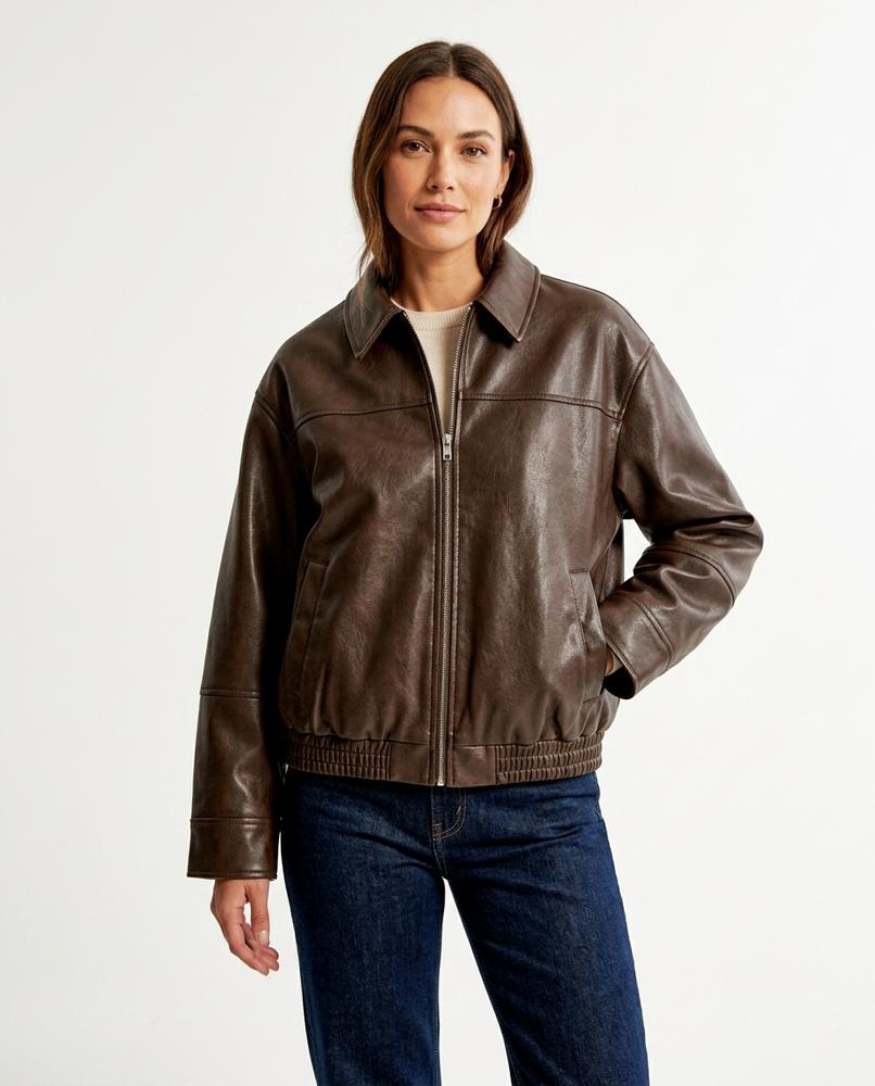 Heidi-Outlet - Zarev | Zip-Up Faux-Leather Jacket Women