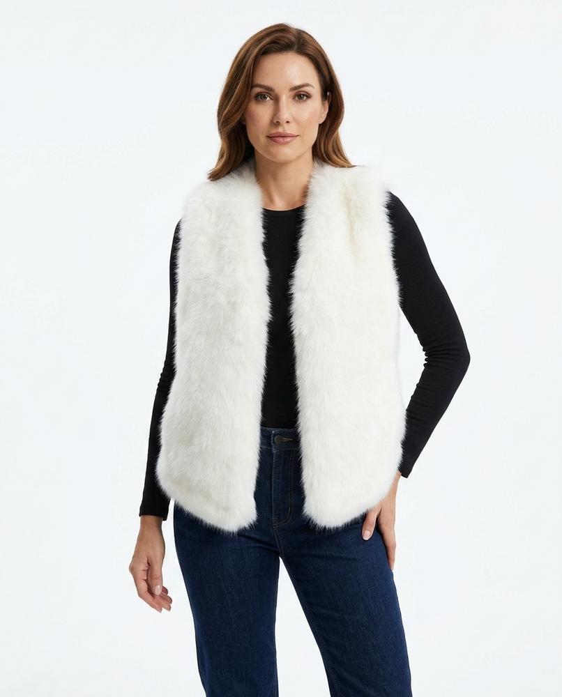 Heidi-Outlet - Nevin | Faux Fur Sleeveless Vest Women
