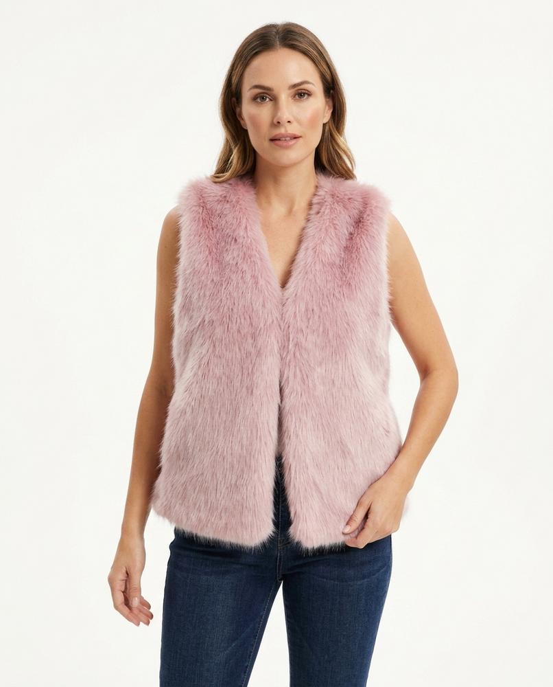 Heidi-Outlet - Nevin | Faux Fur Sleeveless Vest Women