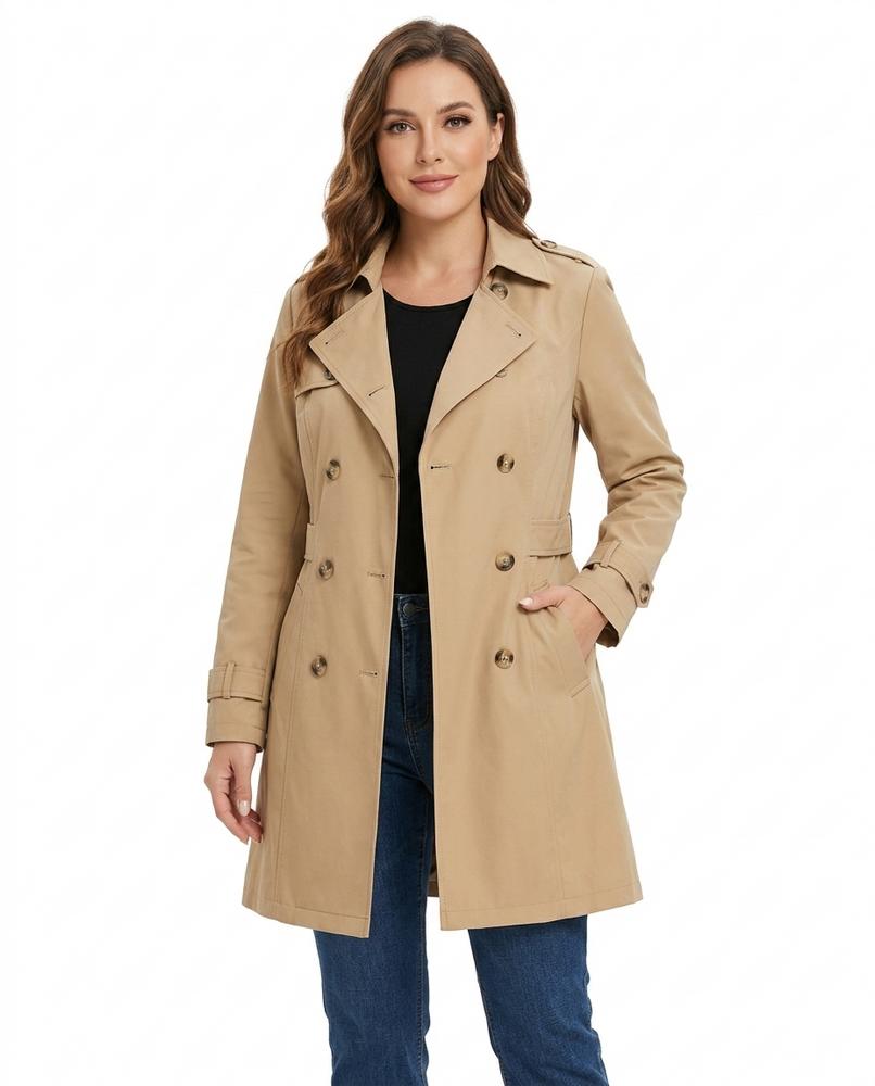 Heidi-Outlet - Coser | Double-Breasted Slim-Fit Coat Women