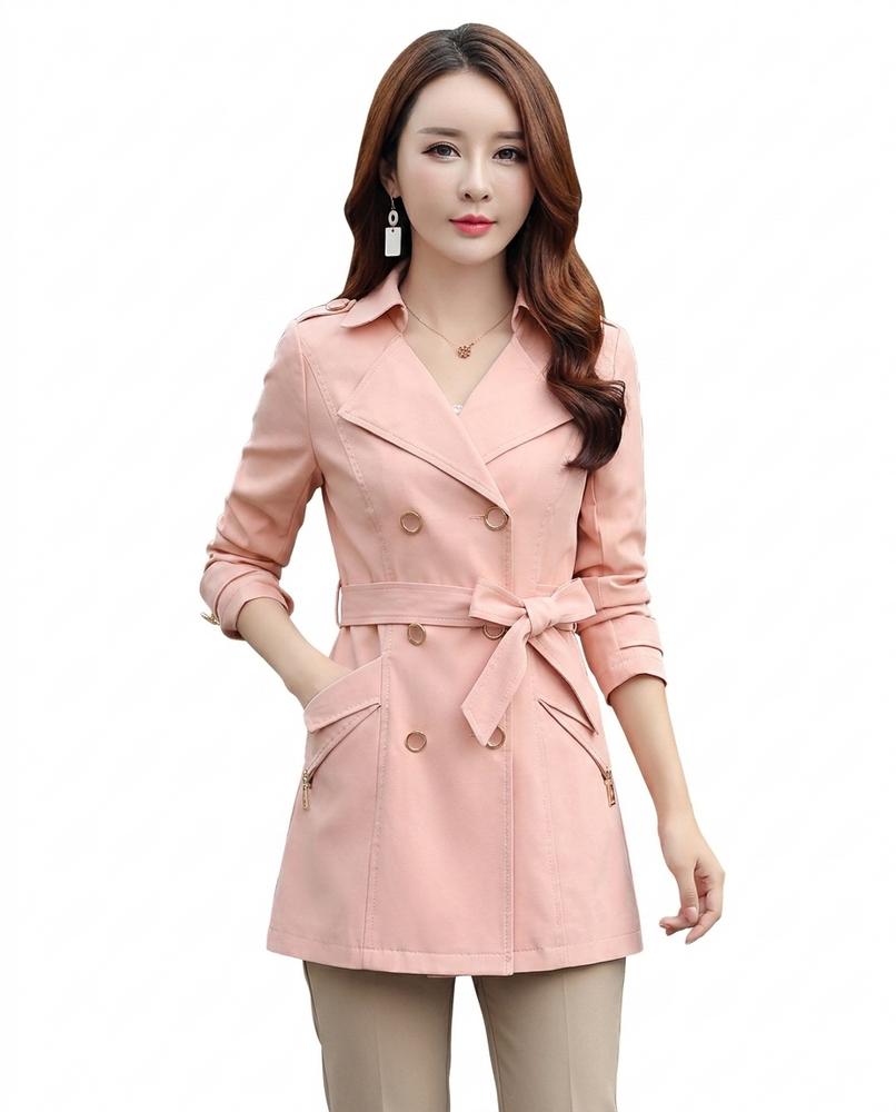 Heidi-Outlet - Coser | Double-Breasted Slim-Fit Coat Women