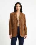 Heidi-Outlet - Rolen | Faux Suede Single-Breasted Blazer Women